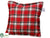Plaid Pillow - Red - Pack of 6