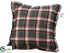 Silk Plants Direct Plaid Pillow - Green - Pack of 6