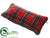 Knit, Plaid Pillow - Gray Red - Pack of 3