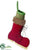 Ice Skate Stocking - Green Brown - Pack of 4