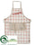 Linen Apron - Beige Red - Pack of 6
