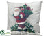 Silk Plants Direct Santa Pillow - Red Green - Pack of 4