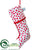 Polka Dot Stocking - White Red - Pack of 6
