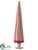 Linen Cone Topiary - Red Beige - Pack of 2