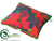 Poinsettia Pillow - Red Green - Pack of 6