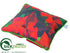 Silk Plants Direct Poinsettia Pillow - Red Green - Pack of 6