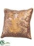 Silk Plants Direct Reindeer Pillow - Brown Gold - Pack of 2