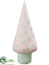 Silk Plants Direct Polka Dot Tree - Pink Green - Pack of 2