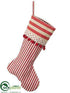 Silk Plants Direct Polka Dot Stocking - Red Natural - Pack of 6