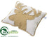 Silk Plants Direct Reindeer Pillow - Beige - Pack of 3
