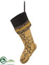 Silk Plants Direct Lace Stocking - Gold Black - Pack of 4