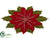 Poinsettia Placemat - Red Green - Pack of 12
