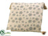 Silk Plants Direct Snowflake Burlap Linen Pillow - Natural Gray - Pack of 2