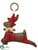 Plaid Reindeer Doorknob Hanger - Red Green - Pack of 6