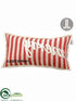 Silk Plants Direct Merry Christmas Pillow - Red Beige - Pack of 6