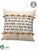 Jingle Bells Pillow - Beige Rust - Pack of 6