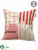 Merry Christmas Pillow - Red Beige - Pack of 6