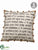 White Christmas Pillow - Beige Rust - Pack of 6
