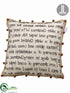 Silk Plants Direct White Christmas Pillow - Beige Rust - Pack of 6