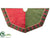 Plaid Burlap Tree - Green Red - Pack of 4