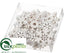 Silk Plants Direct Snowflake Wood Confetti Assortment - White - Pack of 12
