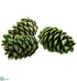 Silk Plants Direct Pine Cone - Green - Pack of 12