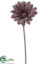Silk Plants Direct Glittered Linen Gerbera Daisy Spray - Brown - Pack of 24
