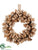 Burlap Loop Wreath - Brown Two Tone - Pack of 2