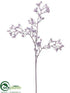 Silk Plants Direct Glitter Rose Hips Spray - Lavender - Pack of 12