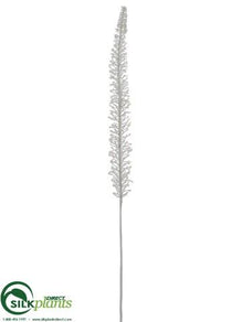 Glittered Foxtail Lily Spray - White - Pack of 12