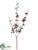 Glitter Blossom Spray - Red - Pack of 12