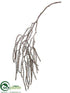 Silk Plants Direct Iced Amaranthus Hanging Branch - Brown - Pack of 12