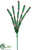 Tinsel, Bead Spray - Green Red - Pack of 36