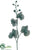 Glitter Mesh Phalaenopsis Orchid Spray - Turquoise - Pack of 12