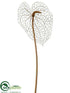 Silk Plants Direct Glittered Mesh Anthurium Spray - Gold - Pack of 12