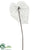 Glittered Mesh Anthurium Spray - Silver - Pack of 12