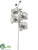 Glittered Mesh Phalaenopsis Orchid Spray - Silver - Pack of 12