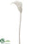 Glittered Mesh Calla Lily Spray - White - Pack of 12