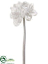 Silk Plants Direct Glittered Mesh Amaryllis Spray - White - Pack of 6