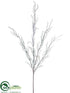 Silk Plants Direct Snowy Branch - White Green - Pack of 24