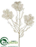 Silk Plants Direct Coral Fan Spray - Champagne - Pack of 12