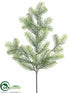 Silk Plants Direct Pine Spray - Green Frosted - Pack of 12