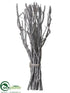 Silk Plants Direct Twig Bundle - Brown Silver - Pack of 4
