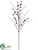 Pine Cone Spray - White Brown - Pack of 6