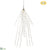 Plastic Twig Hanging Vine With Light - White - Pack of 2