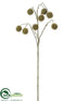 Silk Plants Direct Platanus Spray - Brown Light - Pack of 12