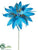 Peacock Feather Spray - Blue - Pack of 6