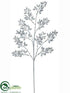 Silk Plants Direct Glittered Leaf Spray - Aqua - Pack of 12