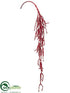 Silk Plants Direct Beaded Hanging Spray - Red - Pack of 6