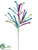 Curly Spray - Blue Fuchsia - Pack of 12